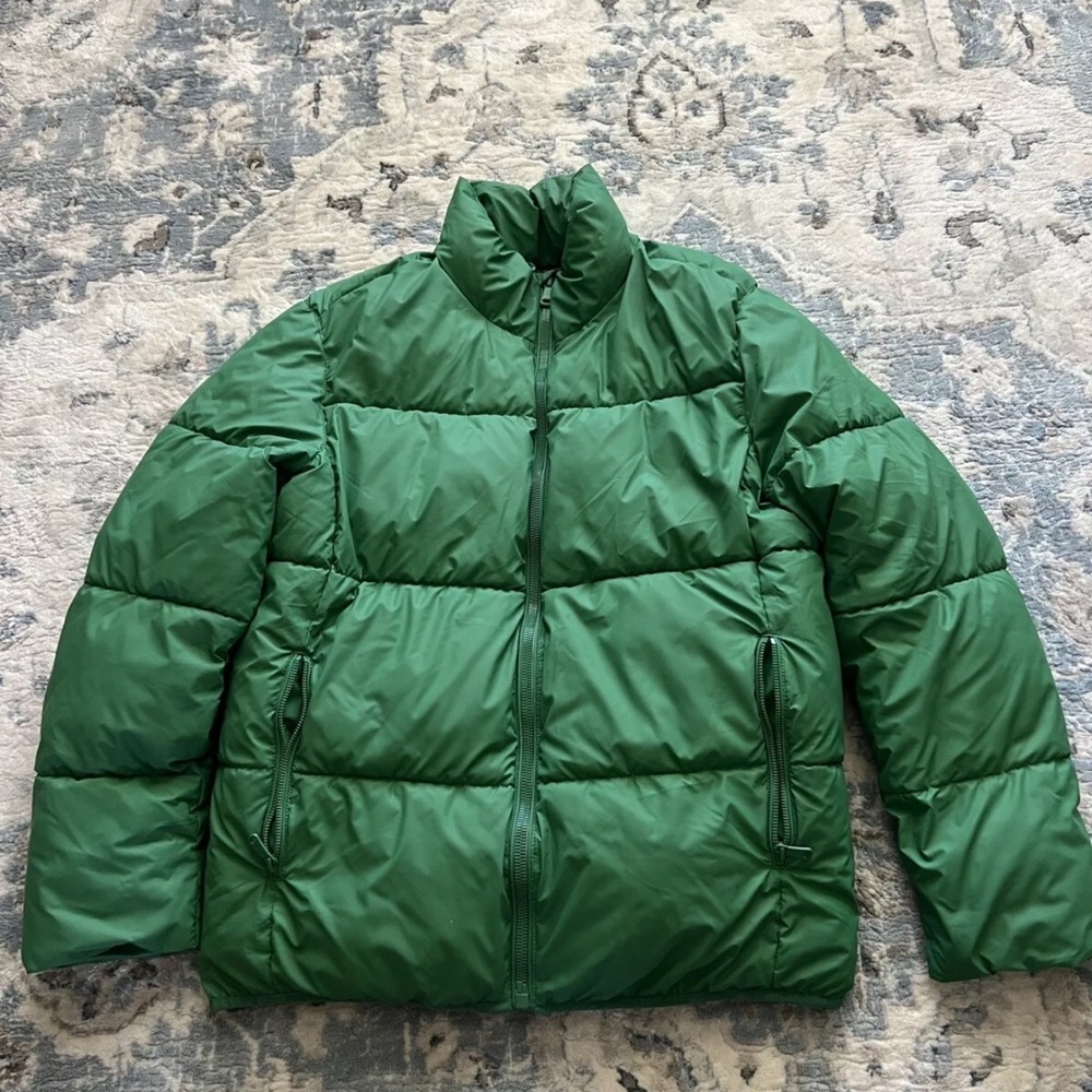 Zara Green Puffer Jacket